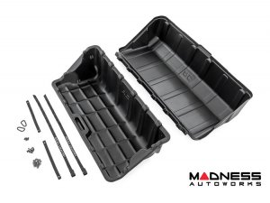 Cargo Carrier - Truck Bed Storage Box - Rough Country - With Lid - 56" Wide for Full Size Trucks